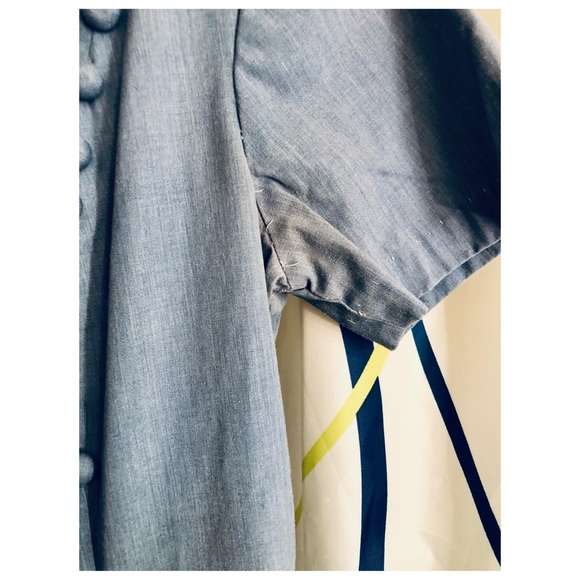 VINTAGE! Muslin Chambray Dress - Picture 7 of 15